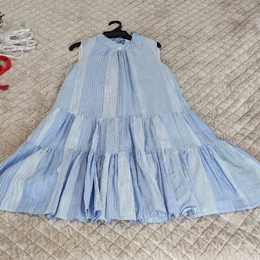 Calvin Klein Light Blue Striped Garment - Picture 4 of 4
